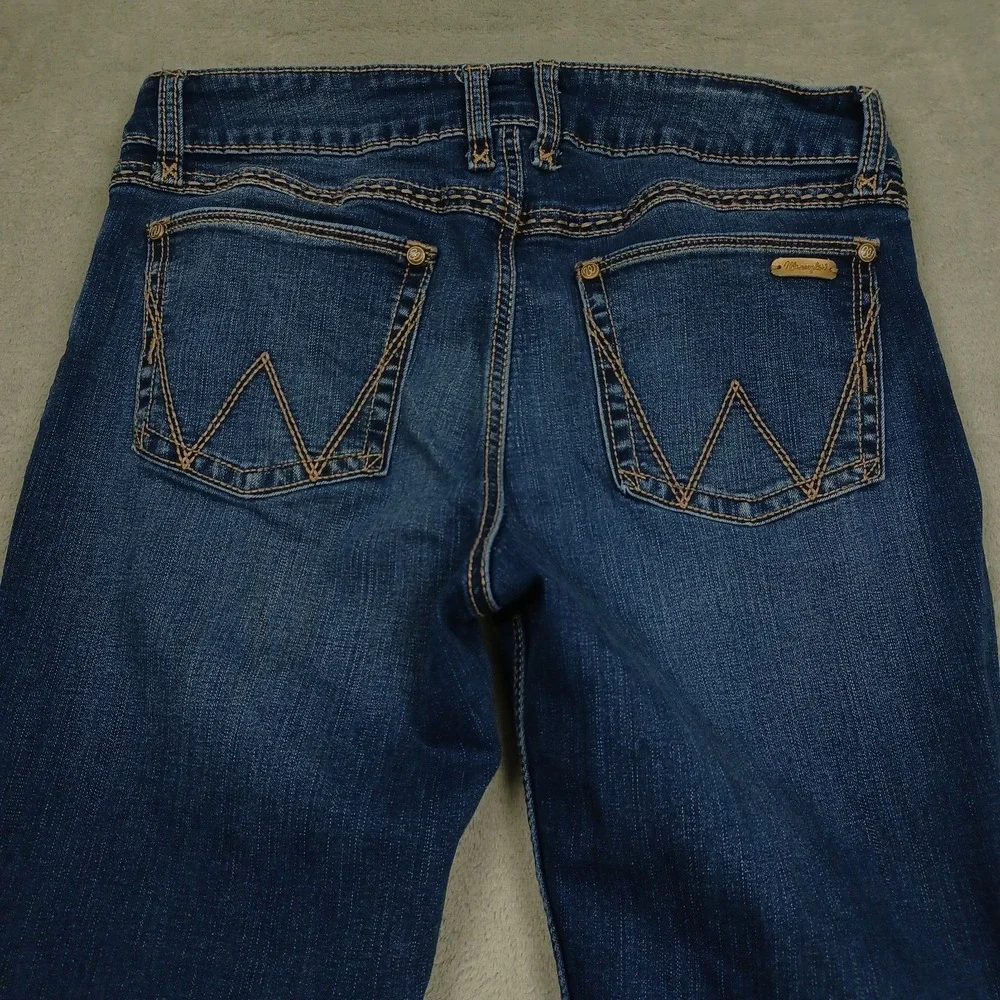Wrangler Jeans Womens 30 Blue Denim Bootcut Western Workwear Casual